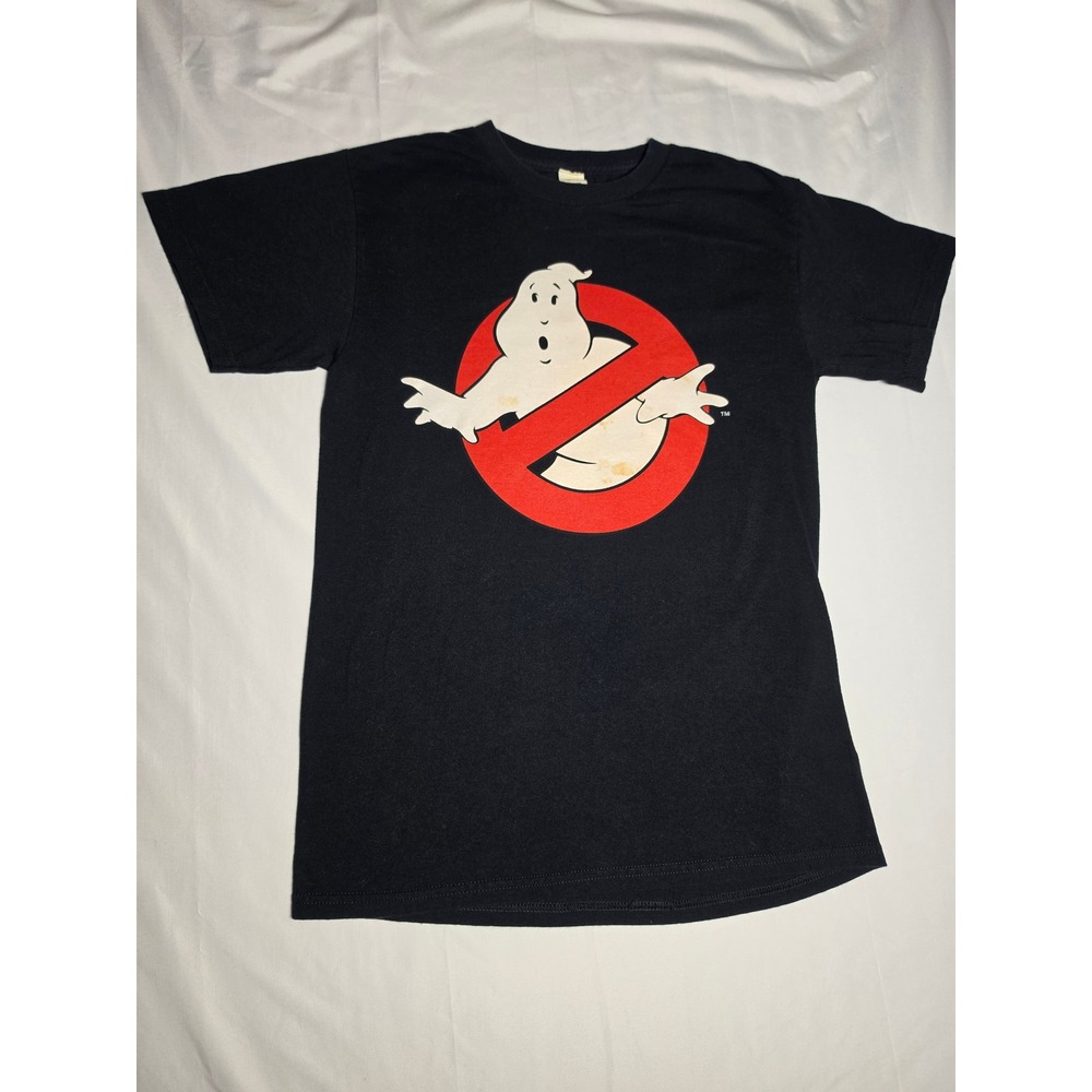 Ghostbusters Graphic T-Shirt Mens Small Black Short Sleeve Cotton Movie Tee SM